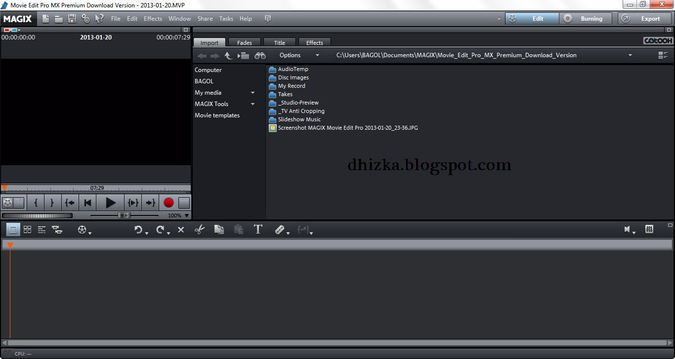 MAGIX Movie Edit Pro Download video editing software